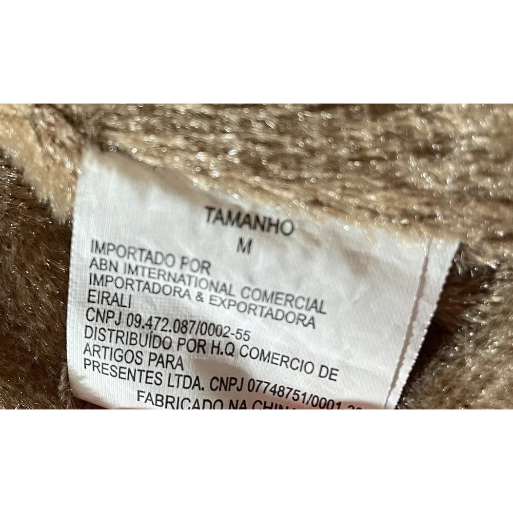 Girls Quilted Puffer Vest Tan/Brown Size‎ Medium Missing Hood H.Q Brand